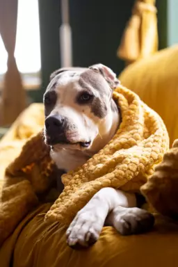 Suczka Amstaff ZKwP/FCI czarna czarno-biała ALPP clear 8